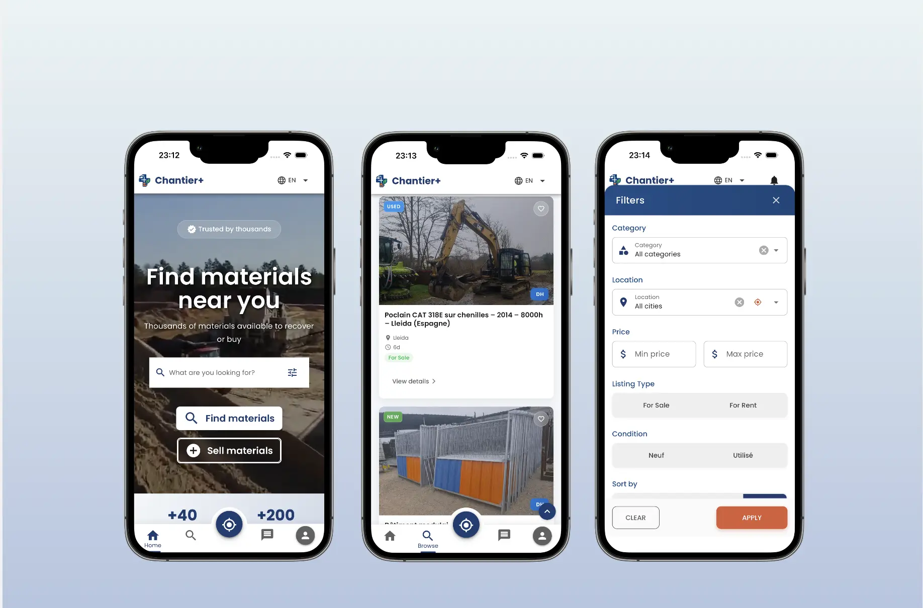 Chantier+ Screenshot